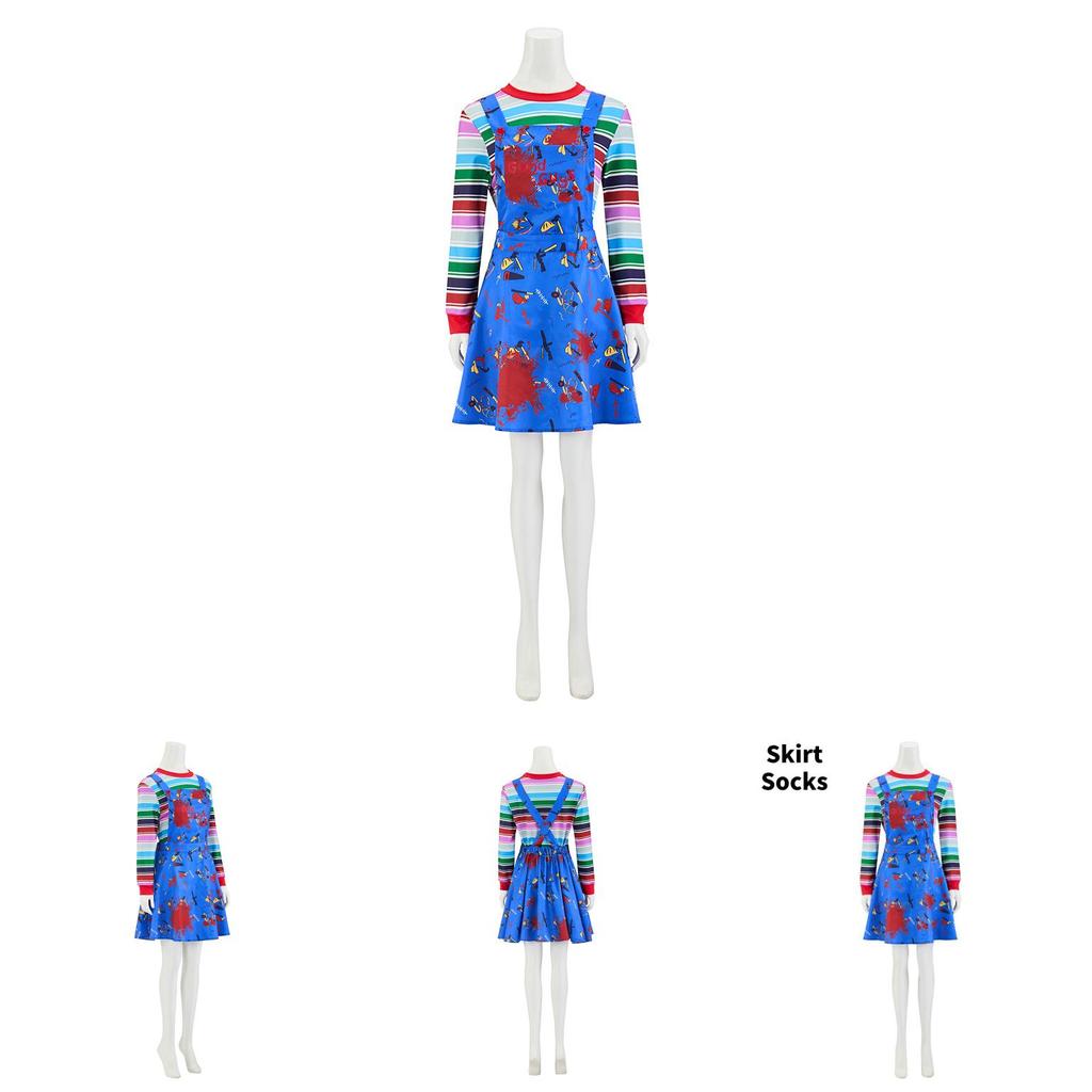 Childs Play Chucky Costume Cosplay For Halloween Party And Stage Performance