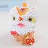 Chinese Style Lion Figurine Cartoon Guardian Lion Resin Statue Home Office Feng Shui Decoration Ornament Holiday Housewarming Gift