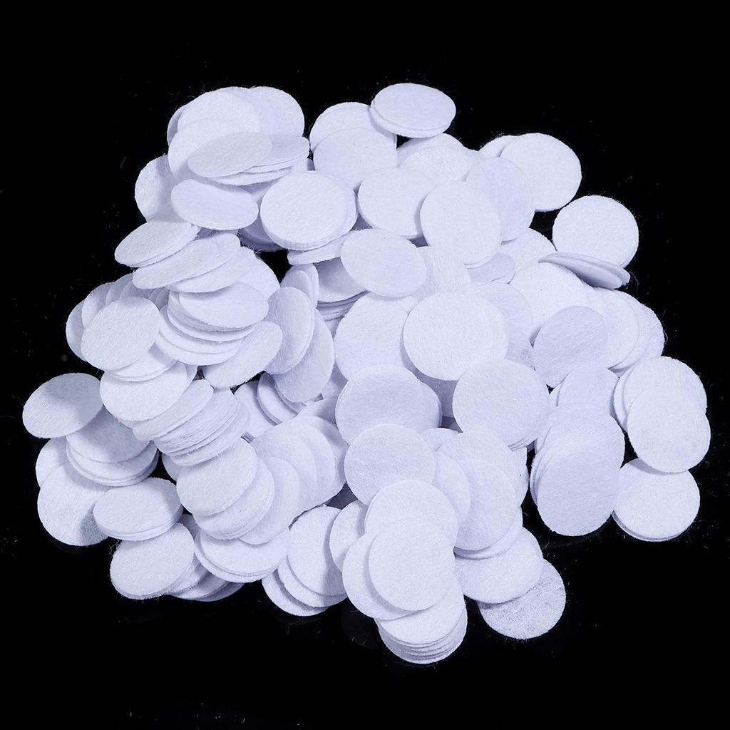100-300pcs Round Non Woven Felt Circle Pads 15-45mm Colorful Fabric Patches Dots Appliques For DIY Scrapbook Handicrafts Decor