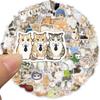 77Pcs Cartoon Cat Stickers Animal Phone Cases Laptop Suitcases Water Cups Waterproof Decals