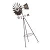 Garden Windmill Potting Rack Multifunctional Rotating Iron Floor Windmill Plants Shelf Dual Use