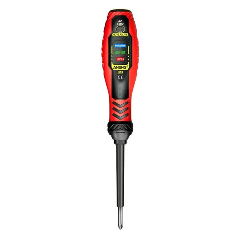 

ABUL- B18 Multifunctional Professional Electrician Color Light Voltage Display Wire Breakpoint Detection Smart Screwdriver