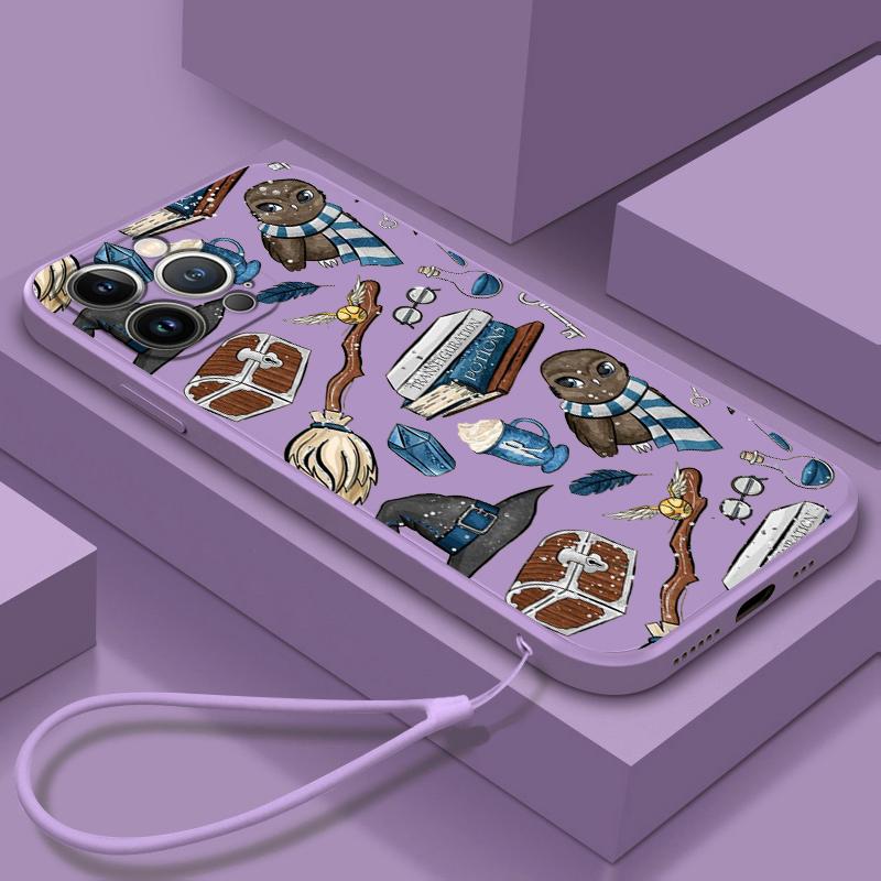 Cartoon P-Potter Love Phone Case For Samsung Galaxy A73 A53 A33 A52 A32 A22 A71 A51 A21S A03S 4G 5G Liquid Rope Cover Coque Capa