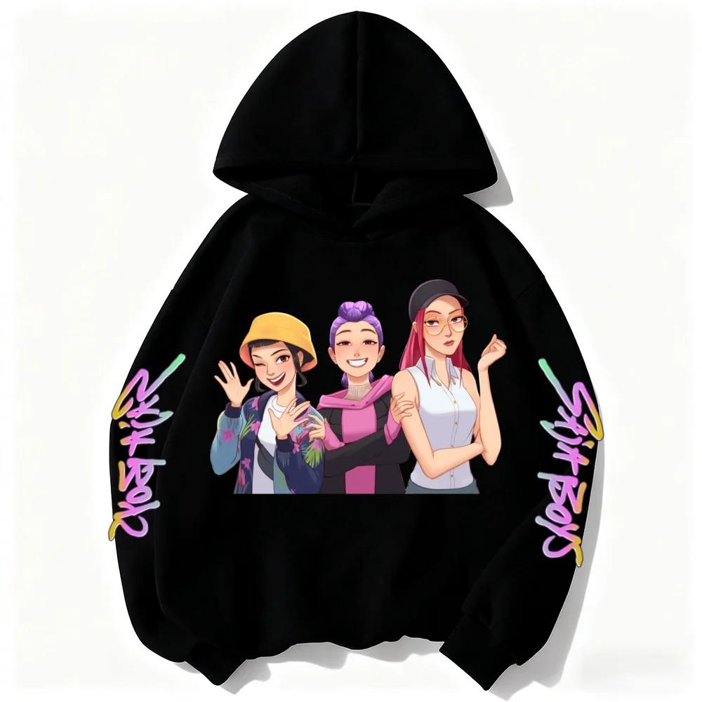 Popular Kpop Demon Hunter Children's Sweatshirt Boys and Girls Clothing Autumn and Winter Warm Children's Hoodie