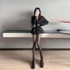 Style Fishnet Stockings Women Striped High Waist Fishnet Tights Summer Fishnet Hollow Floral Thigh High Pantyhose
