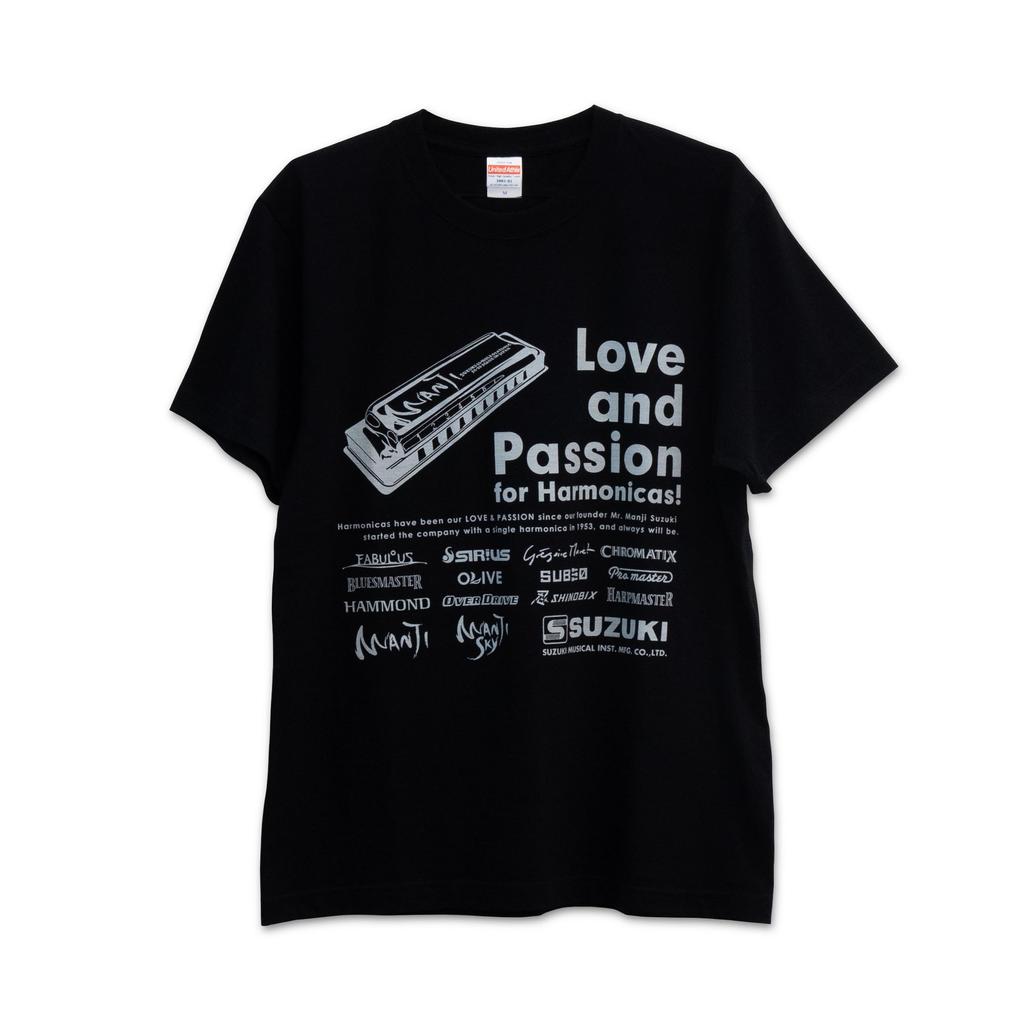 Harmonica XL Black [Suzuki] T-shirt HAR-T2