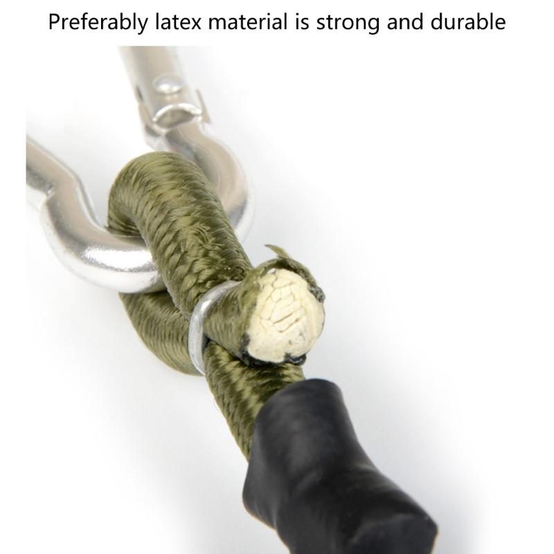 Bungee Cords with Carabiner Outdoor Heavy Duty Bungee Cords Strong Elastic Rope Lashing Luggage Tie Elastic Strap