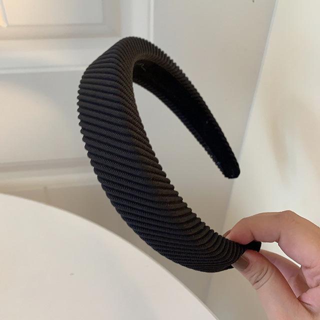 New Fashion Hair Hoop Hair Bands for Women Girls Solid Color Twilled Headbands Designer Wide Hairband Hair Accessories Headwear