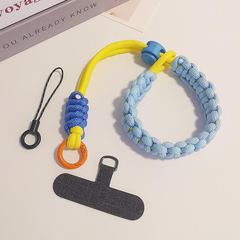 

Короткий шнурок для мобільного телефону, регульований тканий ремінь