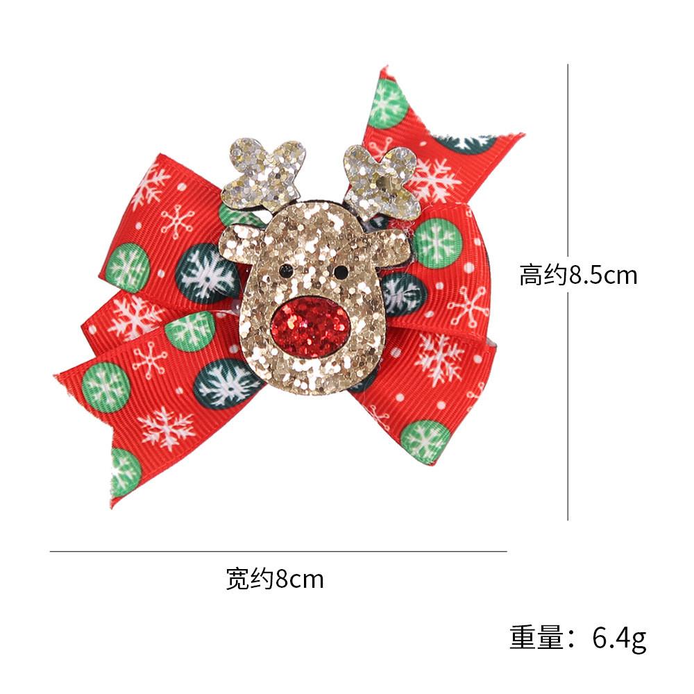 Adorable Hair Christmas Clips For Girls Featuring Sparkling Reindeer Antlers And Cheerful Designs