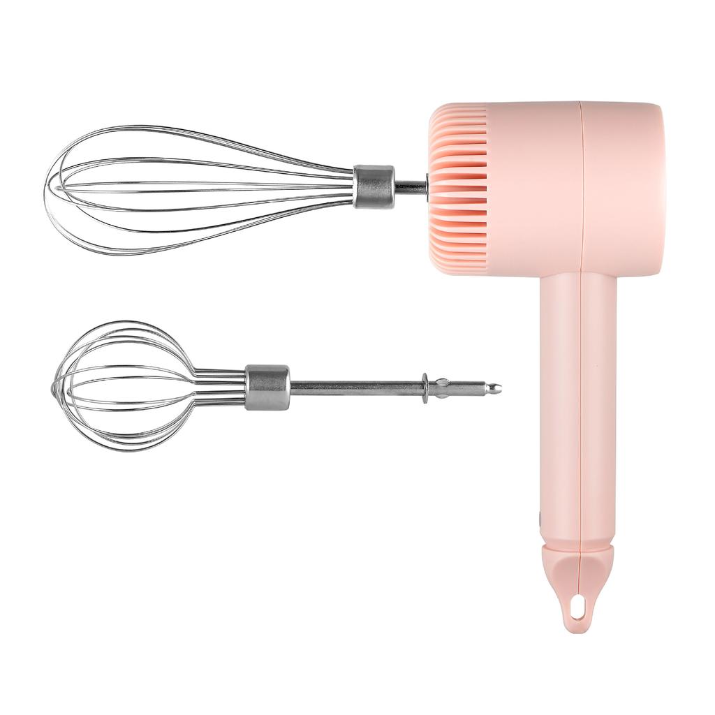 Elektrischer Schneebesen aus Edelstahl, Schneebesen für den Haushalt, Backcreme-Schneebesen, tragbarer kabelloser Teigschläger, Kuchenmixer