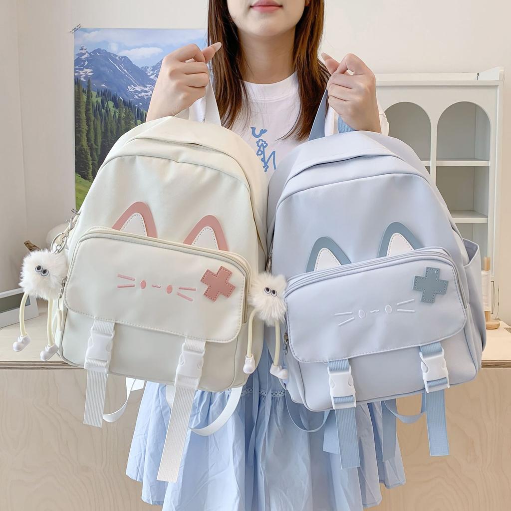 Schoolbag Campus Style Cute Student School Bag Niche Design Sense Lightweight Backpack Girl Soft Girl Travel Commuter Backpack