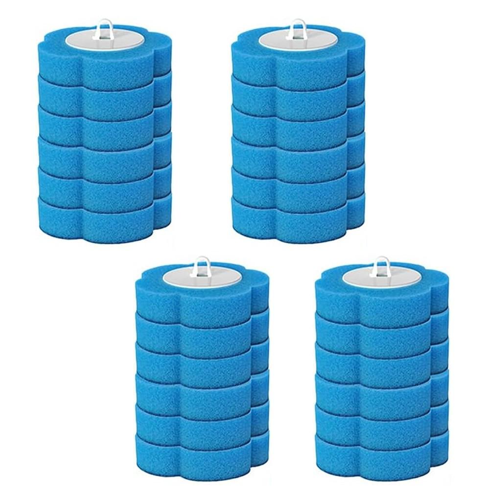 Disposable Toilet Brush Head, 6/12/24PCS Disposable Replacement Brush Head Set
