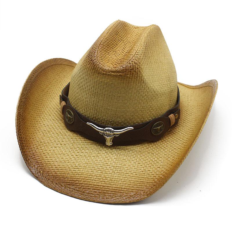 

Британский джаз Ретро Западный Рожок Пояс Джинсовая Соломенная Шляпа Уличная Повседневная Солнцезащитная Шляпа M（56-58cm） хаки