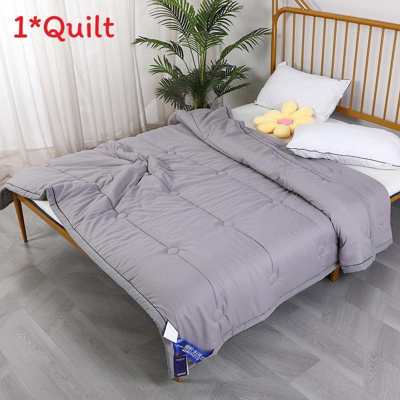 Color Solid Cotton Lightweight Duvet Quilt With Polyester Fill For Sleep Comfort