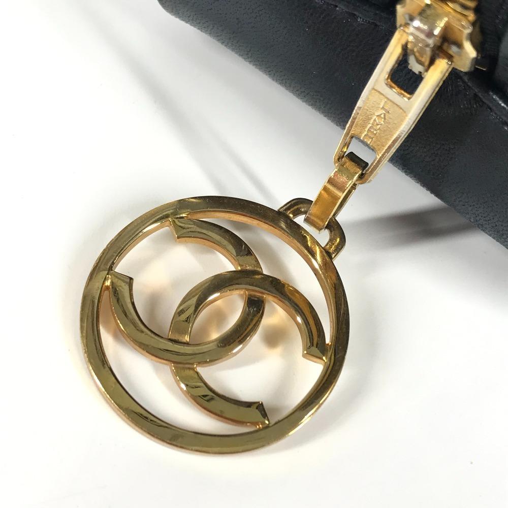 CHANEL vintage Quilted shoulder bag Shoulder Bag Jersey / Leather Navy