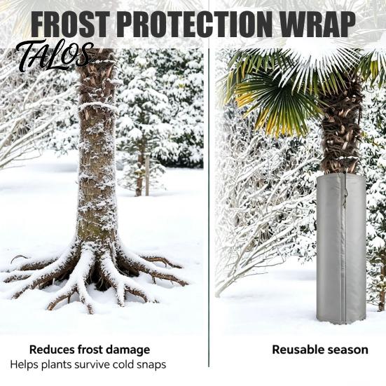 Palmenschutz Protector, Aluminiumfolien-Wickel, Stammschutz mit Kordelzug aus Oxford-Stoff, Winter-Isolierabdeckung für den Außenbereich im Garten