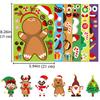 12PCs Christmas Stickers for Kids DIY Make a Face Cartoon Character Stickers Game for Xmas Crafts Activities Holiday Party Gifts