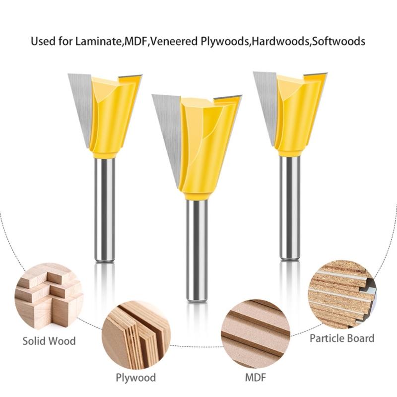 Milling Cutter Wood Carving Dovetail Joint Router Bit 14 Degree Woodworking Engraving Bit Milling Furniture Accessories