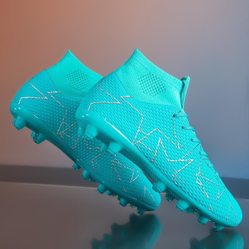 35-47 Unisex vysoké kopačky Long Nail AG Trénink na umělý trávník Velké dětské kopačky