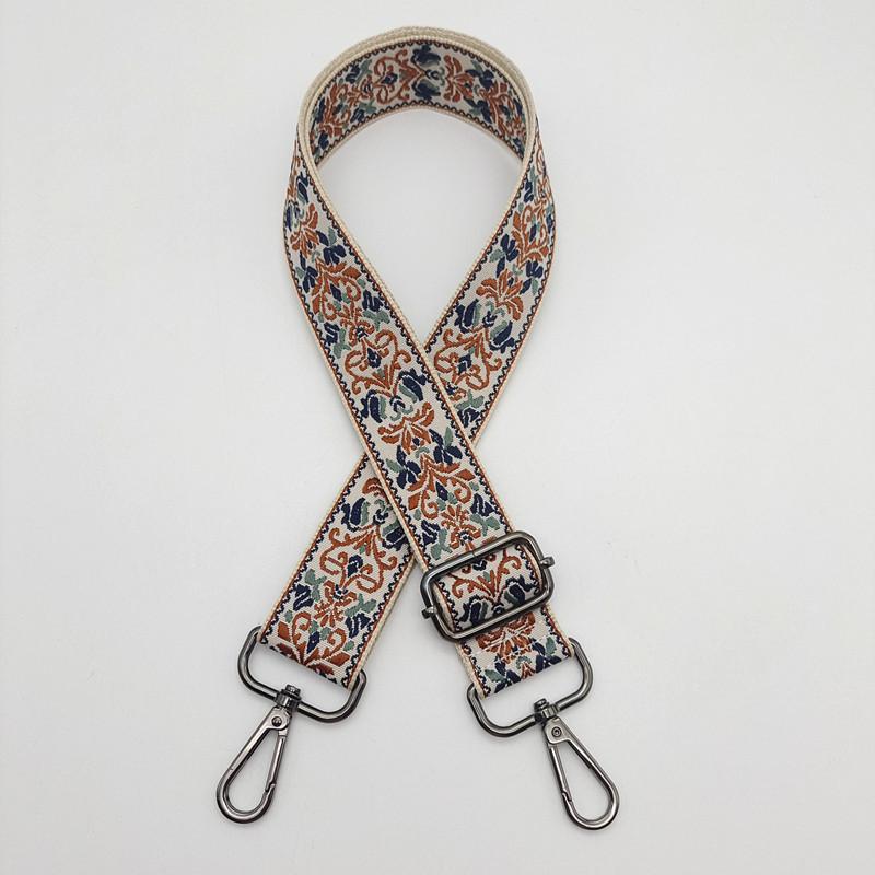 Color Ethnic Style Embroidery Bag Strap Thickened Messenger Backpack Replacement Bag Accessories Adjustment Wide Shoulder Strap