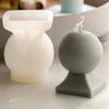 Candle Mould Resin Casting Molds DIY 3D Silicone Mould Ball-Shaped Candle Molds
