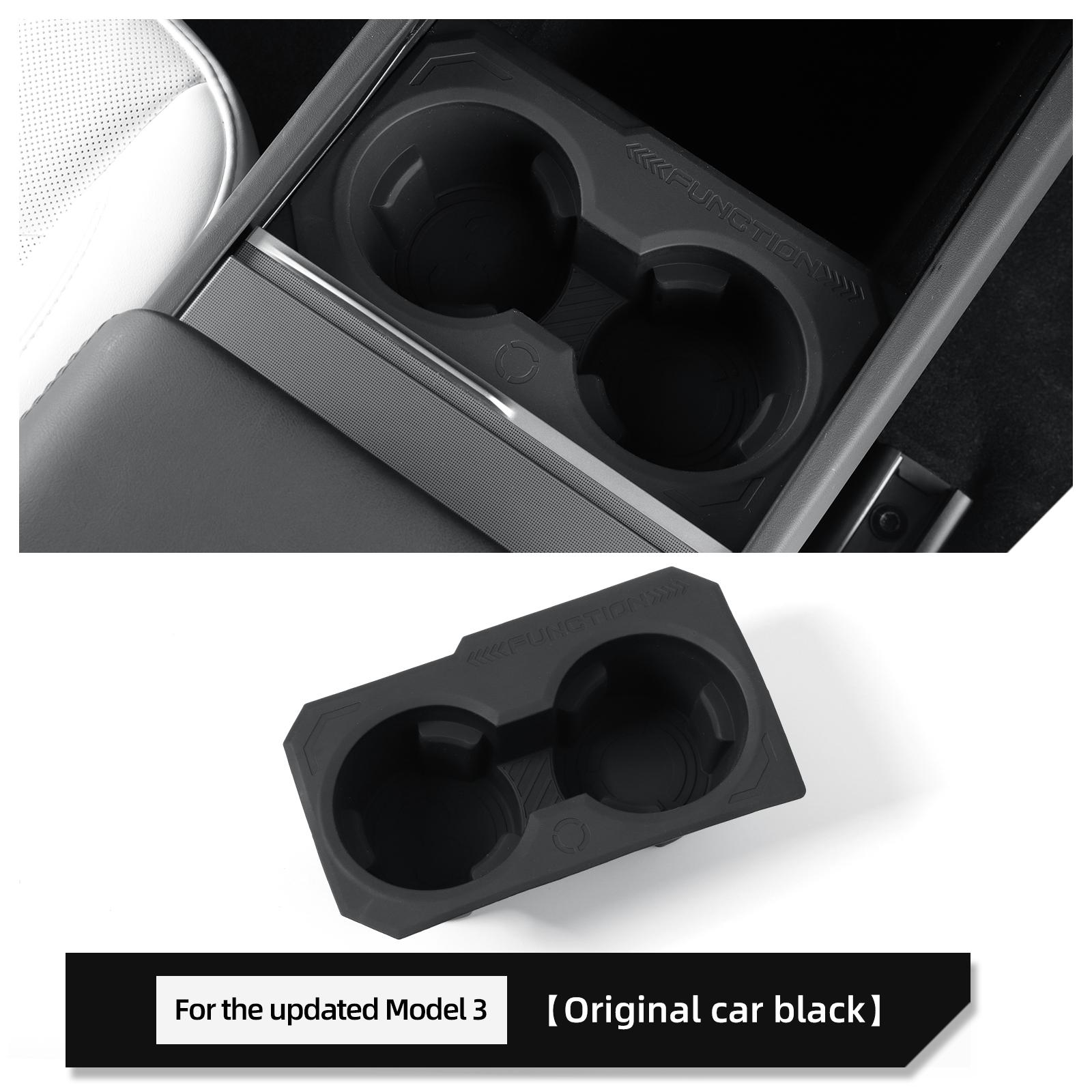 

for Tesla Model 3 Highland 2024 Cup Holder Silicone Drinks Holder Organizer Car Interior Accessories