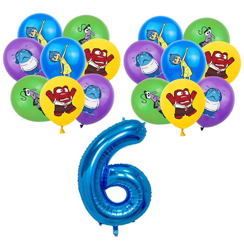 Inside Out 2 Decorațiuni Petrecere de Ziua de Naștere Temă Desen Animat Kit Veselă Baloane Bucurie Tristețe Accesorii Copii Băiat Fată Cadou Jucării