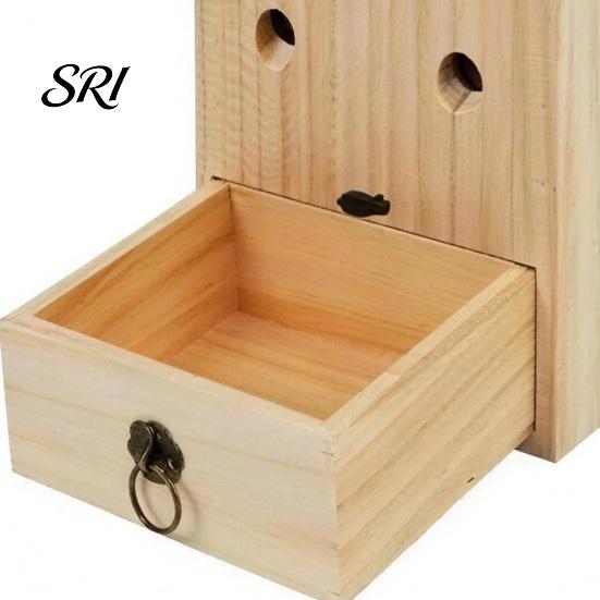 Trappola in Legno per Api Carpentiere da Appendere all'Esterno Ecologica Sicura Controllo Vespe Esterno Recinzioni