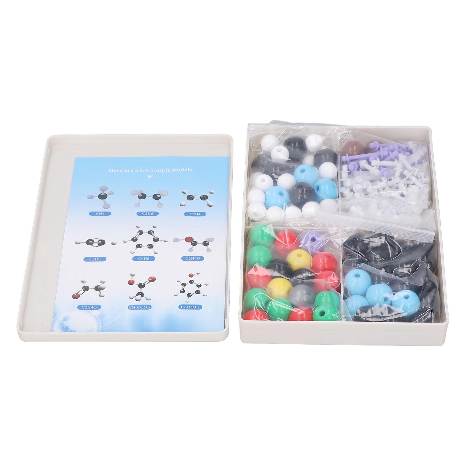 

189PCS Молекулярная структура Модель Цветной ПП Образовательный Органическая Химия Модель Набор для Класса