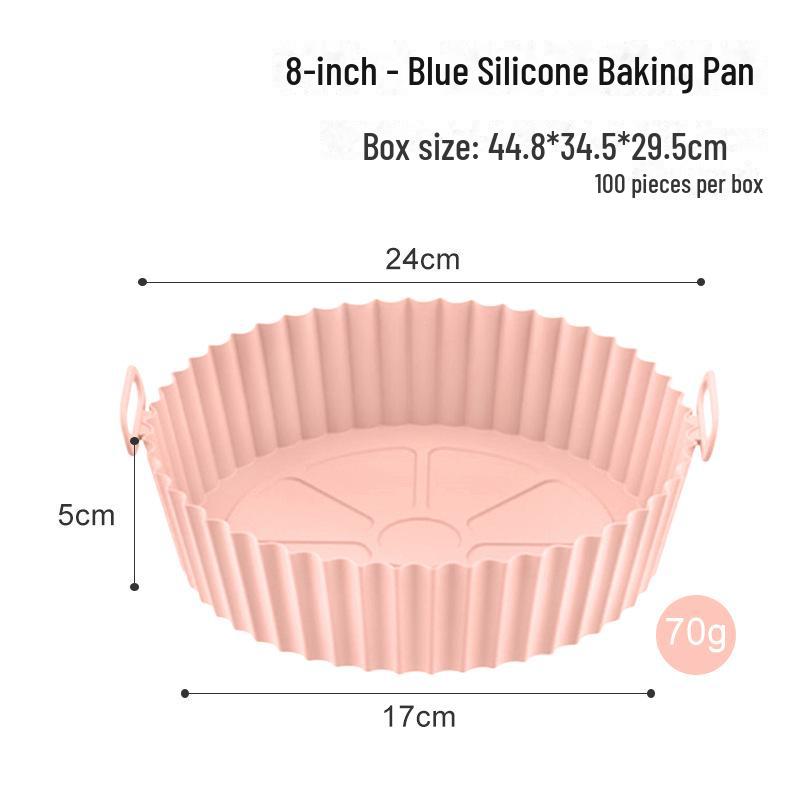 Durable Silicone Heat-Resistant Reusable Baking Tray for Air Fryers