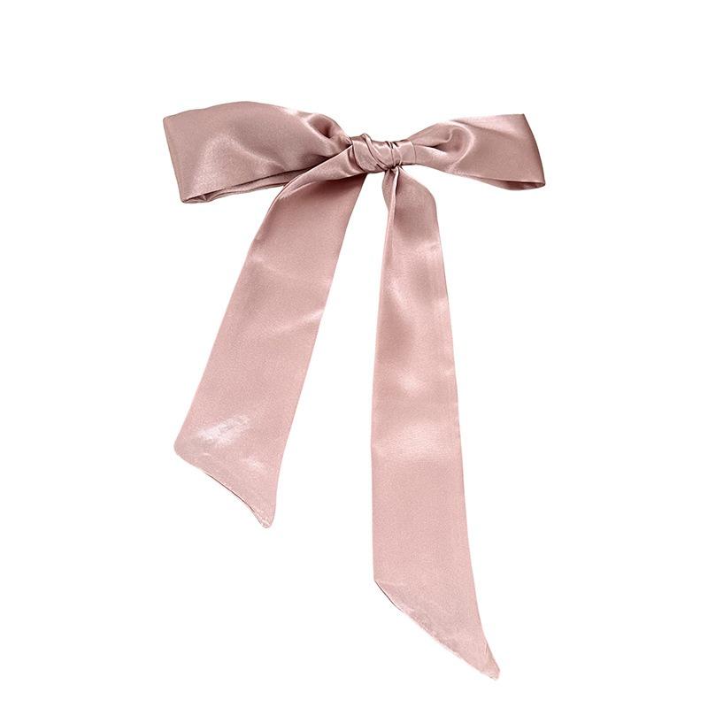 Imitation silk scarf, long strip, high-end feeling, multi-purpose neck protector, small scarf, tied bag, streamer, headscarf, headband, waist belt.
