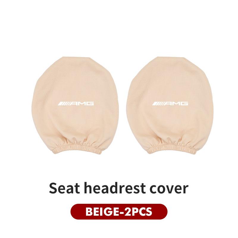 Car Seat Headrest Elastic Protective Pillow Protective Cover For Mercedes Benz AMG A B C E S G Class A180 CLK CLA GLE GLC W212