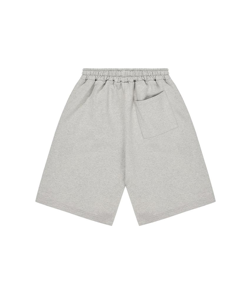 Oy B.S Logo Half Sweat Pants-Light Gray