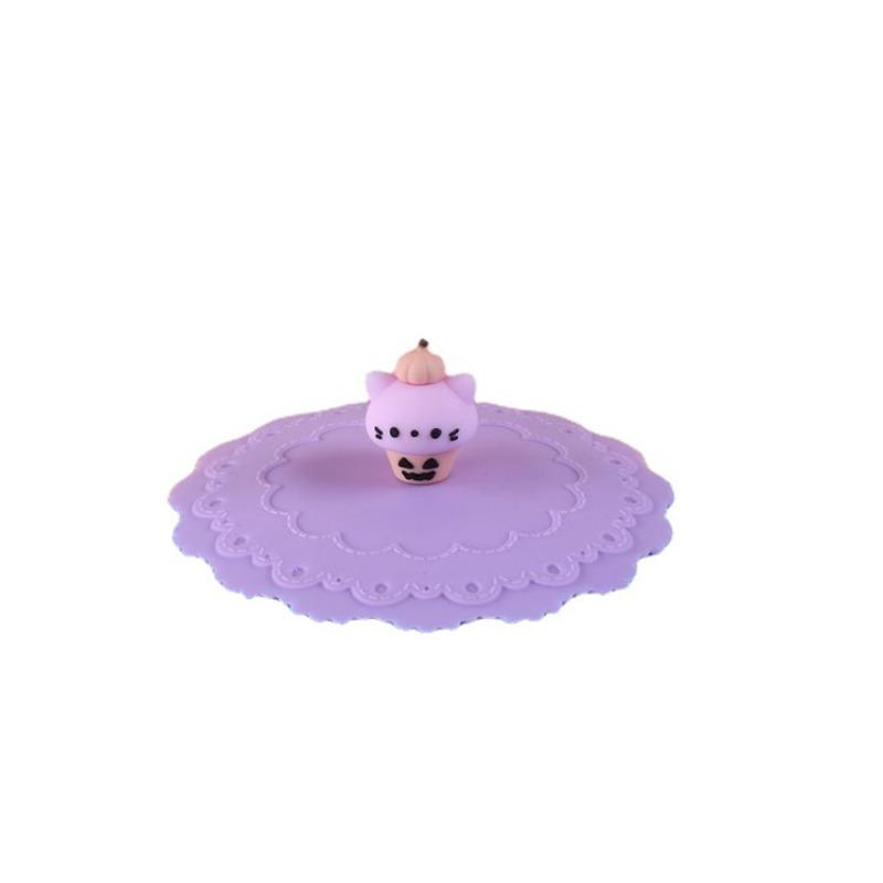Creative Silicone Butterfly Lid, Transparent Lace Cup Lid, Dust-proof Silicone Lid