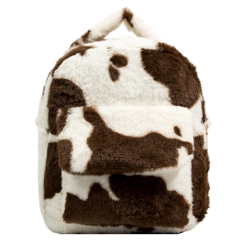 

Повседневный рюкзак с рисунком коровы и регулируемым ремешком для женщин, многофункциональный рюкзак для покупок с рисунком