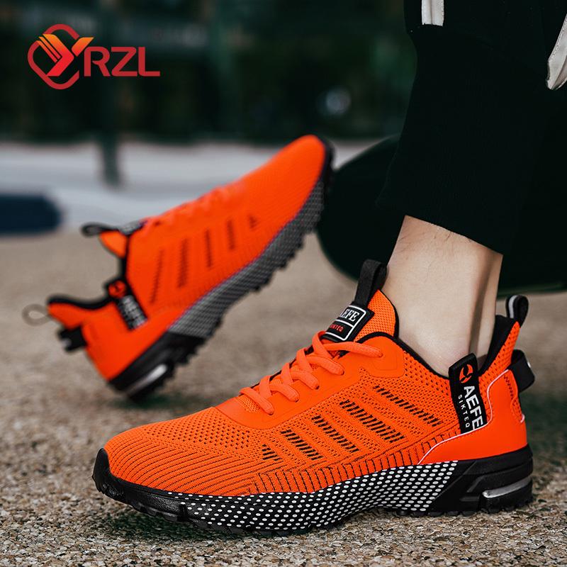 YRZL Mens Running Sneakers High Quality Breathable Wear Resistant Men's Sports Shoes Male Lace Up Fashion Classic Man Sneakers