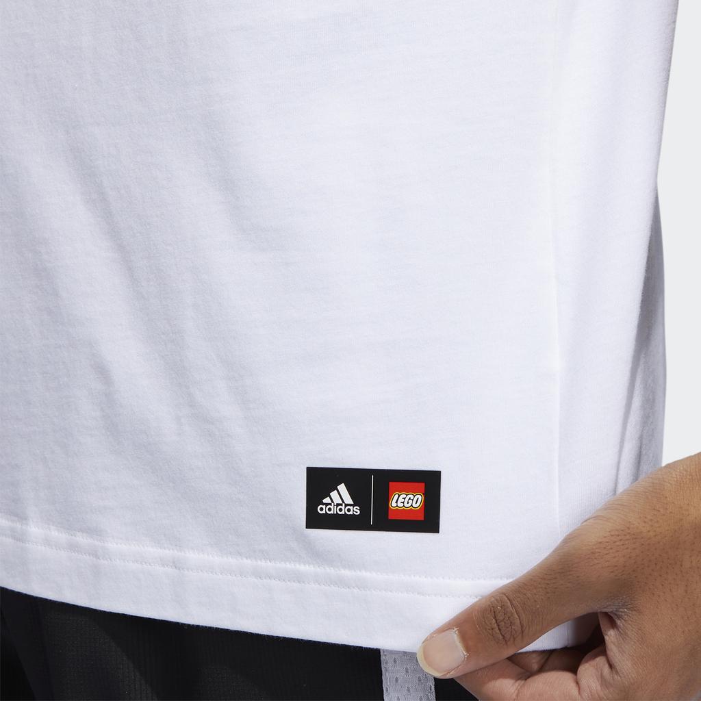 Adidas Koszulka koszykarska X Lego Dame z nadrukiem James Harden Brick Print męska góra biała HA7058