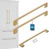 KOTARBAU® Kitchen Furniture Handle Classic Modern Oblong Long Matte Gold 289 MM Spacing 256 MM Set of 2