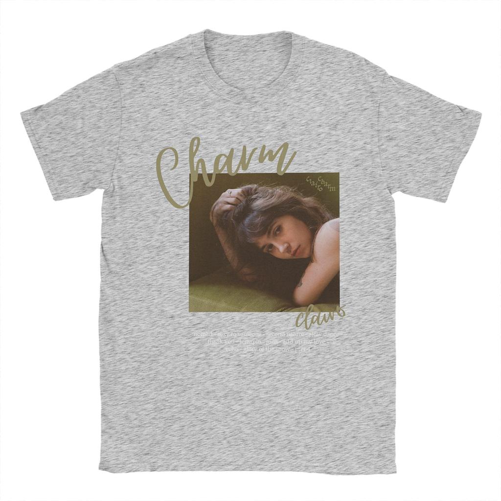 Men's Charm By Clairo Music T Shirt  100% Cotton Clothing Vintage Short Sleeve O Neck Tees Gift Idea T-Shirts