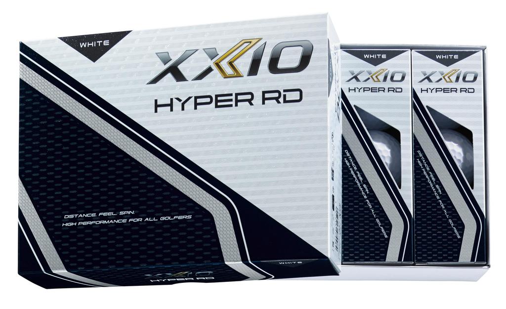DUNLOP XXIO HYPER RD 2025 Golf Balls White 12-Pack High Trajectory 362 Speed Dimple