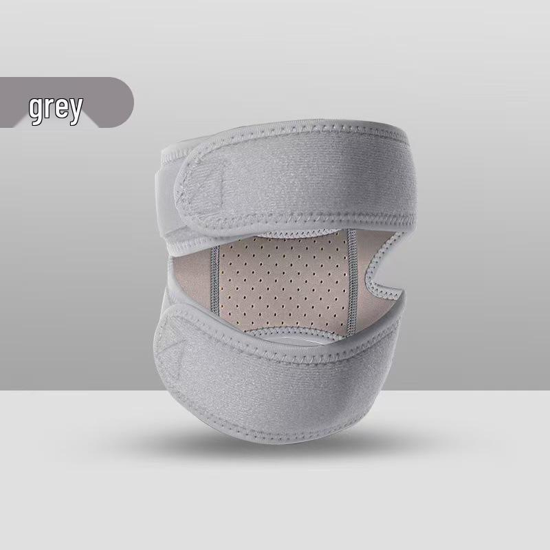 Breathable Silicone Knee Support Strap for Sports - Shock Absorption for Running, Cycling, Badminton, and Hiking