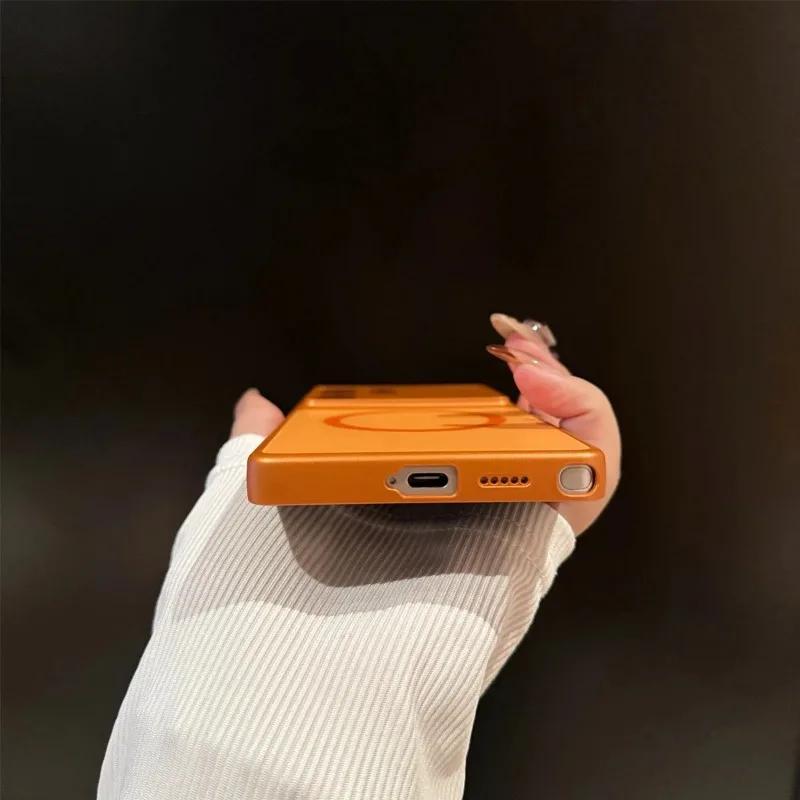 AG Nano Frosted Glass Lens Protect For Magsafe Phone Case For Samsung S23 S25 S24 S26 Ultra Magnetic Wireless Charge Armor Cover