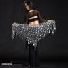 Dancer Cymbals Triangle Shawl & Mermaid Hip Scarf Belly Dance Costume with Waist Chain Accessory