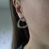Silver Earrings with Cubic Zirkonia (2190561)