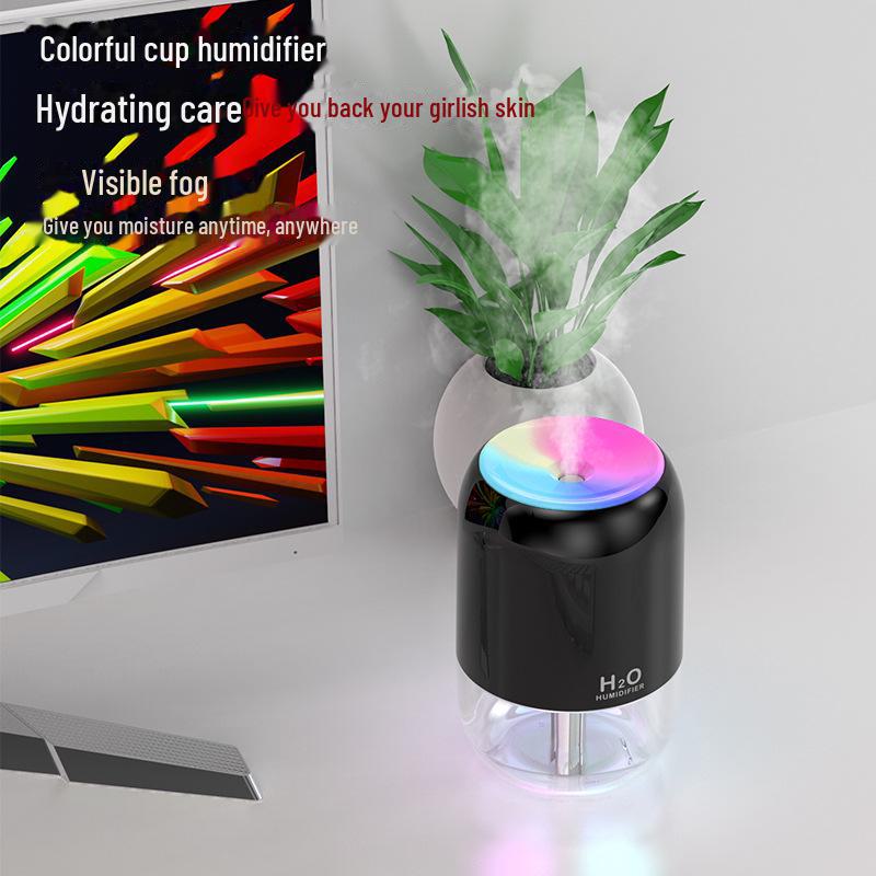 USB Aromatherapy Humidifier: Large-Capacity Fog, Atmosphere Light for Home, Bedroom, Car, or Desktop