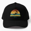 Retro Santa Barbara  Baseball Cap Hat Unisexs Printed Unisex Casquette Bonnet  Snapback Summer Sport Boys Solid Color Outdoor Black