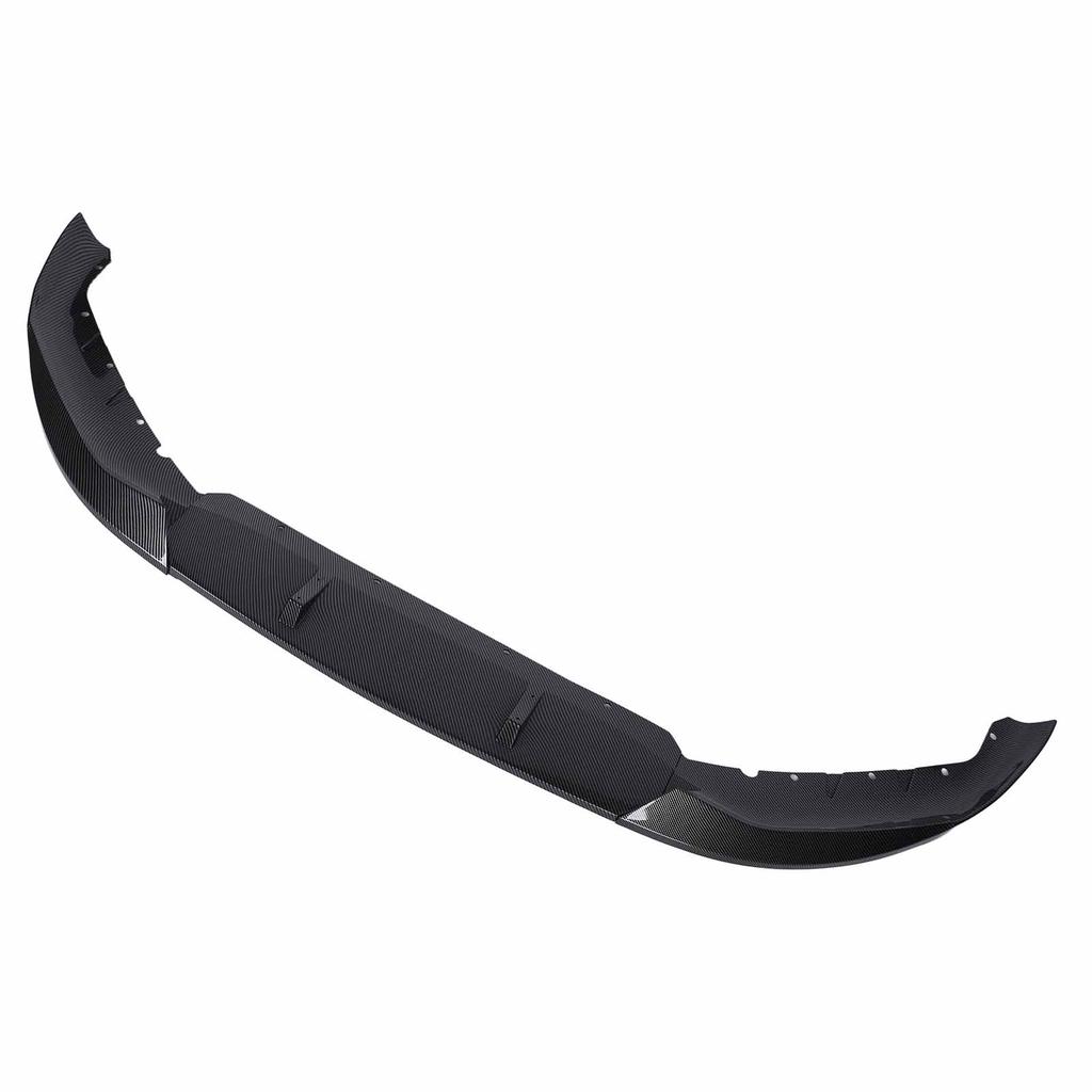Front Bumper Lip Spoiler Splitter Lip Chin Kit for 5 Series G30 G31 LCI M Sport 2021 To 2023 Carbon Fiber Style