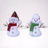 Sitting Plush Snowman Doll Toy Soft Merry Christmas Decorations  Xmas Festival Decor