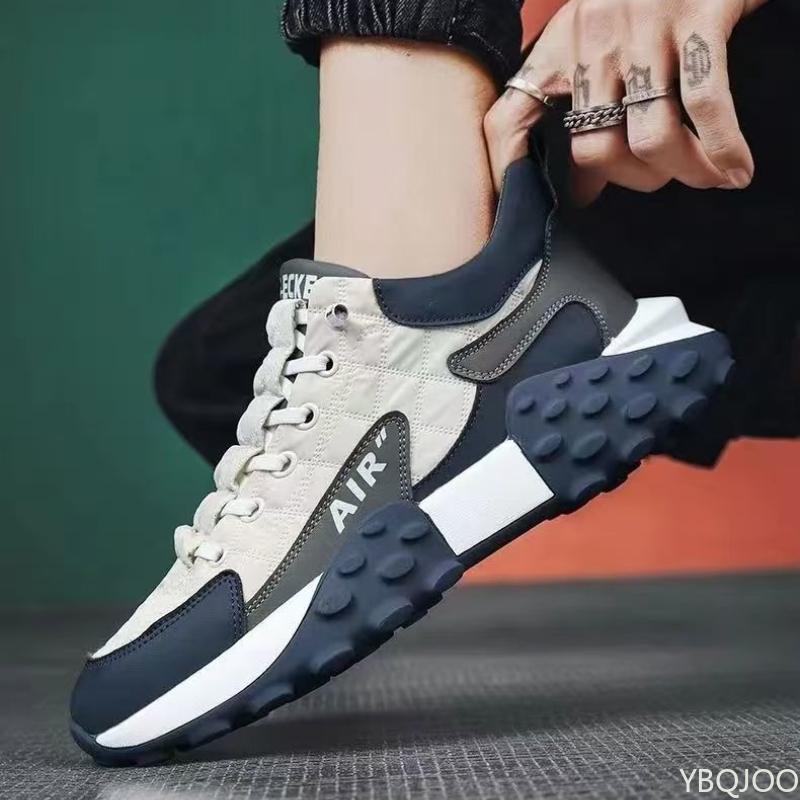 

Large Size Spring and Autumn New Thick Sole Height Increasing Casual Men s Shoes Niche Trend Versatile Flat Sports Men s Shoes 46 білий